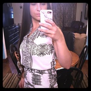 Aztec Print Boutique Dress